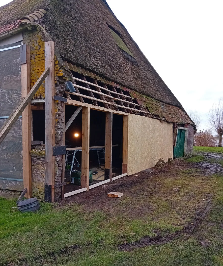 Slopen boerderij Dunnewind Solutions Sloopwerk Lelystad